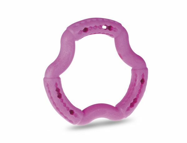 Speelgoed hond TPR ring Red Frutti 21cm