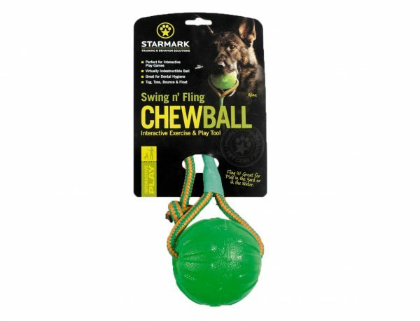 Starmark Swing n Fling Chew ball 9x9x46cm L