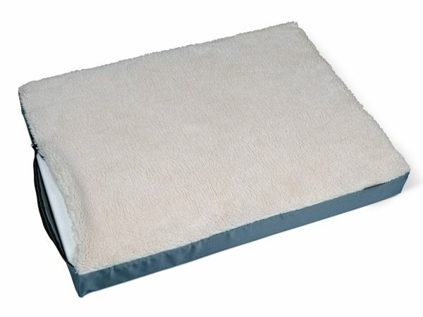 Matras Memory Foam grijs pluche 80x60x8cm