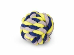 Katoenen bal blauw-geel 50g Ø5,5cm