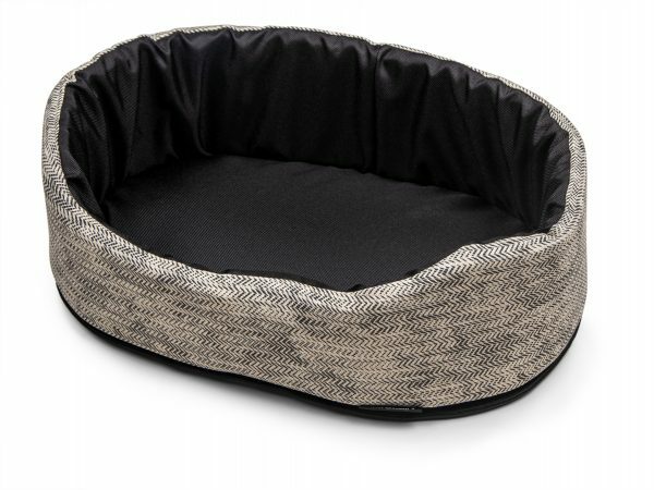 Hondenmand Winter grijs 40x25x18cm