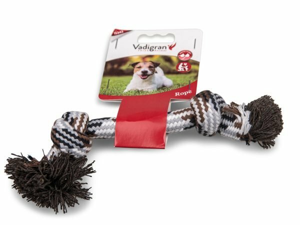 Katoenen koord 2 knopen bruin 50g 20cm