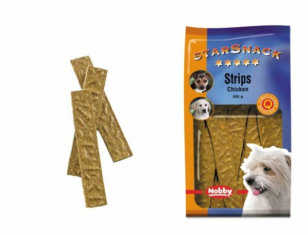 Snack hond strips kip 200gr