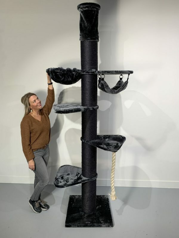 Krabpaal Maine Coon Tower Crown Blackline Dark Grey
