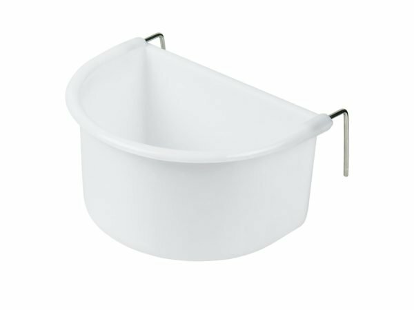 Eetbak met metalen haak wit 225ml(blister)