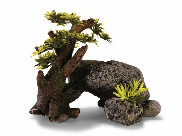 Aqua Deco Rots met bonsai 170x105x132mm