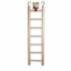 Speelgoed vogel hout ladder 7 sporten 75x19 cm