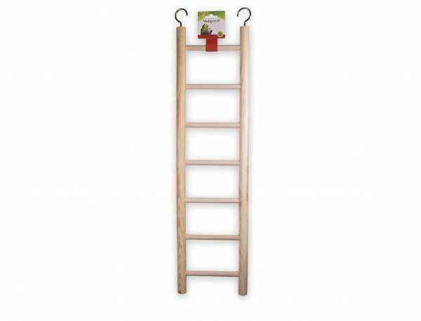 Speelgoed vogel hout ladder 7 sporten 75x19 cm