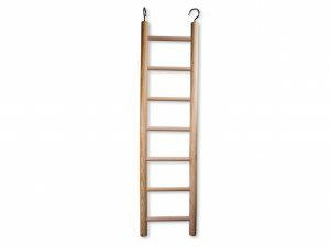 Speelgoed vogel hout ladder 7 sporten 75x19 cm