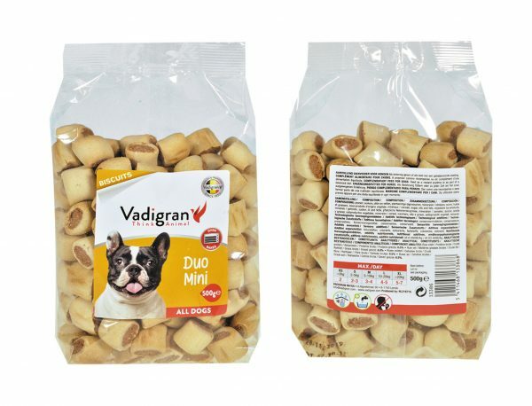 Snack hond Biscuits Duo Mini 500g