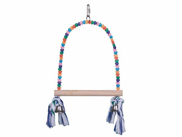 Speelgoed vogel Love schommel multicolor 21cm
