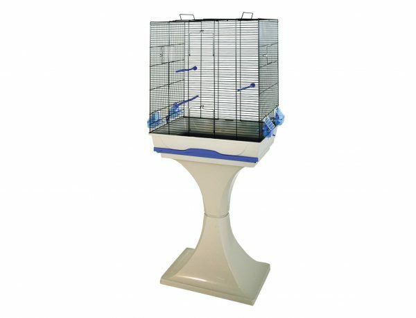 Kooi vogel Ambra met voet grijs 57x37x167cm