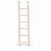 Speelgoed vogel hout ladder 6 sporten 28x7 cm