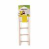 Speelgoed vogel hout ladder 4 sporten 20x7 cm