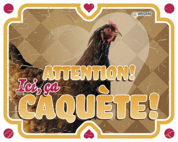 Waakbord foto kip vintage2 FR