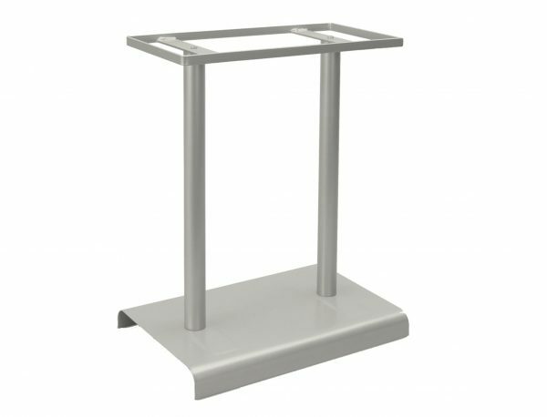 Voet Toledo 50 zilver 53x27x67cm
