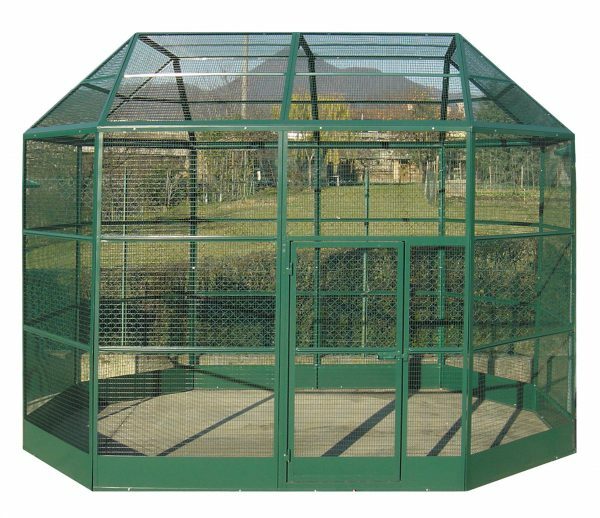 Volière Roma groen 350x230x265cm (5 Box)