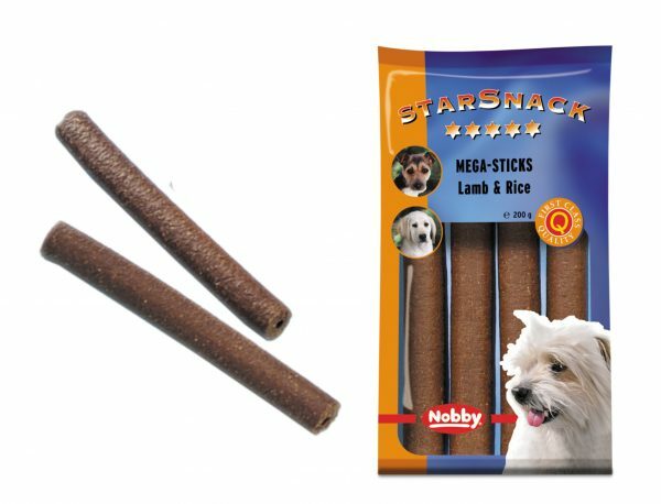 Snack hond mega sticks lam en rijst 200gr