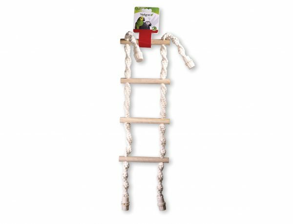 Speelgoed vogel touwladder 4 sporten 66cm