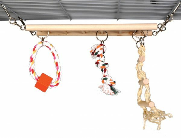 Speelgoed knaagdier hout speelladder 25cm