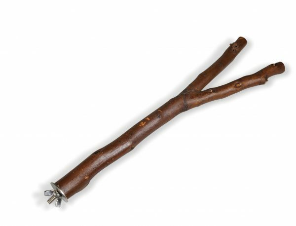 Zitstok vogel hout natuur 37cm