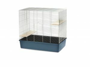 Kooi chinchilla 80 chroom/blauw 80x45x75cm