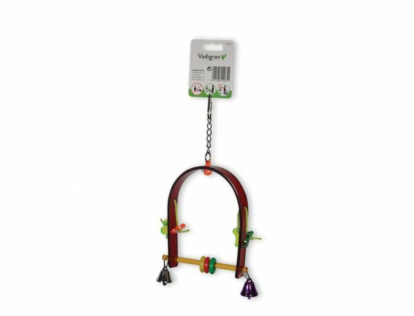 Speelgoed vogel plexi Swing multikleur 26cm