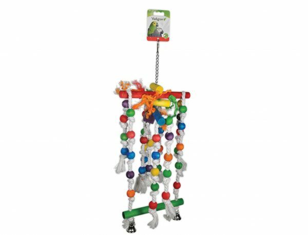 Speelgoed vogel hout Swing Fun multikleur 68cm