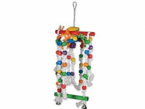 Speelgoed vogel hout Swing Fun multikleur 68cm