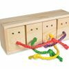 Speelgoed vogel hout Hide and Seek 21cm