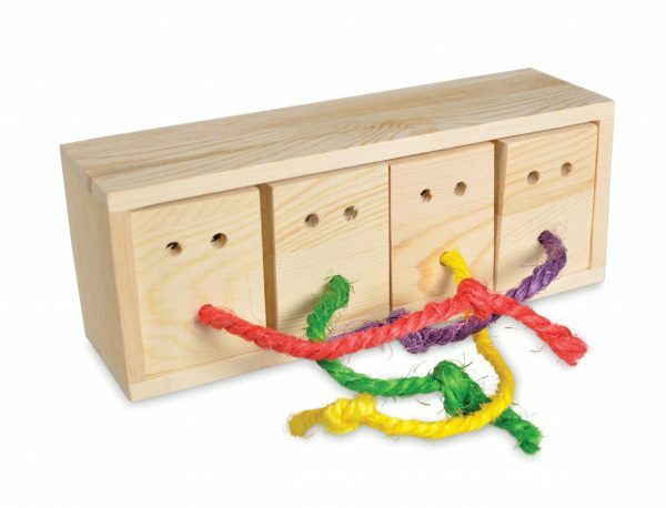 Speelgoed vogel hout Hide and Seek 21cm