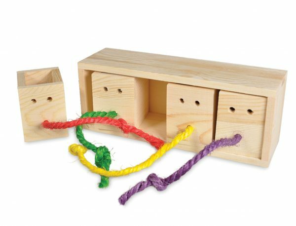 Speelgoed vogel hout Hide and Seek 21cm