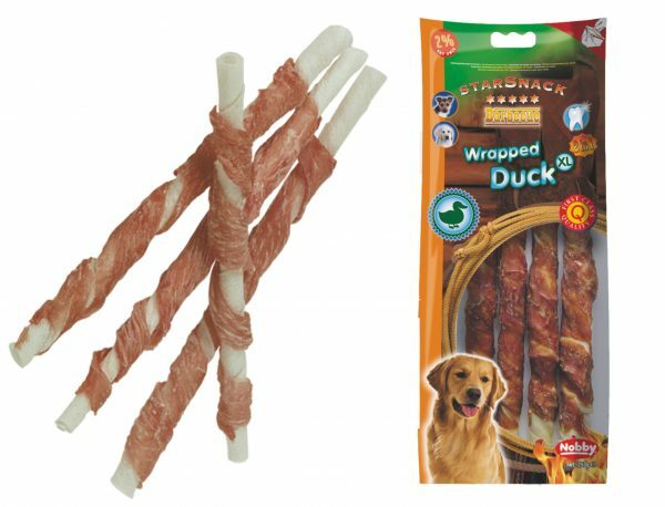 Snack hond eend stick omwikkeld 25cmxØ20mm XL