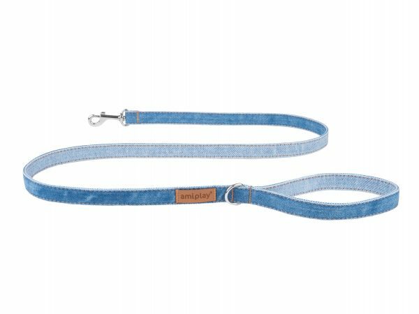 Ami Leiband Denim blauw 140cmx10mm S
