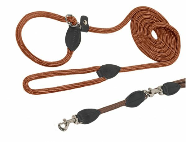 Lasso nylon rond bruin 9mmx170cm