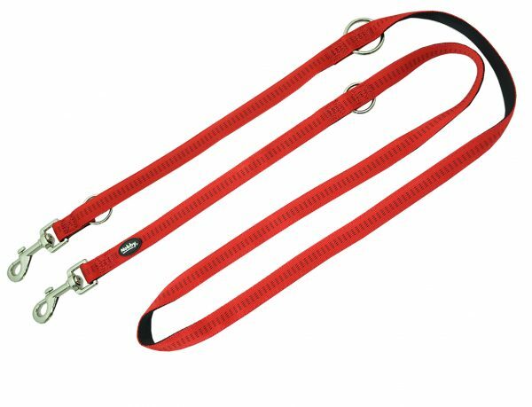 Politieleiband nylon Soft Grip rood 20mmx2m