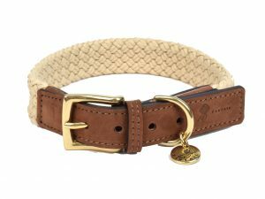 Halsband hond Tau donkerbruin 60cmx25mm XXL