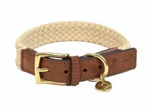 Halsband hond Tau donkerbruin 50cmx25mm L