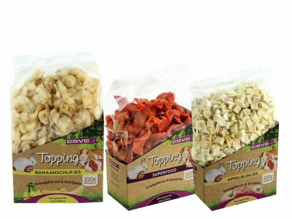 ESVE Topping Appelblokjes Knaagdier 100g