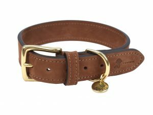 Halsband hond Nubu donkerbruin 60cmx40mm XXL