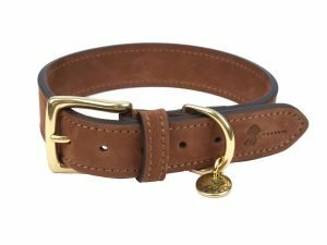 Halsband hond Nubu donkerbruin 50cmx30mm L