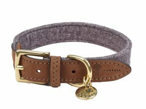 Halsband hond Blend donkergrijs 40cmx20mm S