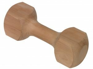 Speelgoed hond hout apporteerblok 650gr 25cm