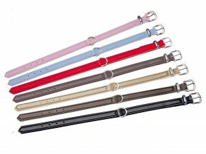 p12037  16699 halsband kunstleder sunrise zwart 27cmx12 14mm 1