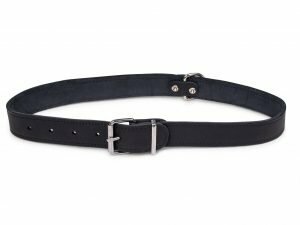 Halsband geolied leder zwart 70cmx30mm XXL