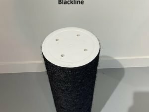 Sisalpaal 80x20 M10 (4 gaten) BLACKLINE