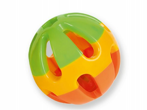 Speelgoed knaagdier Bal plastic met bel 8 cm Ass.