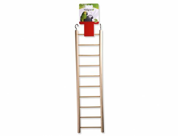 Speelgoed vogel ladder hout 10 sporten 42x10,5cm