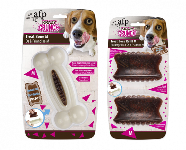 AFP Krazy Crunch-Treat Bone M with 1 treat