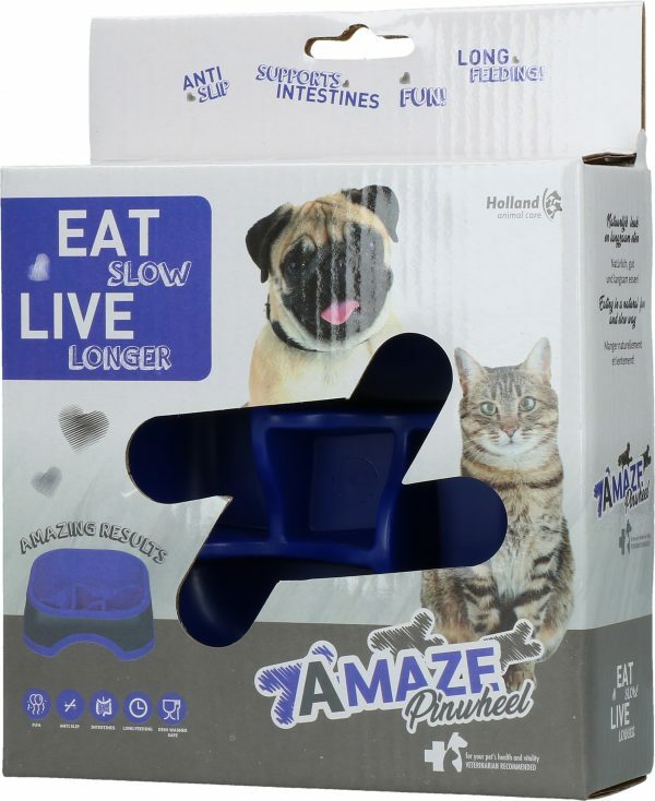 Eat Slow Live Longer Amaze Pinwheel Blue S